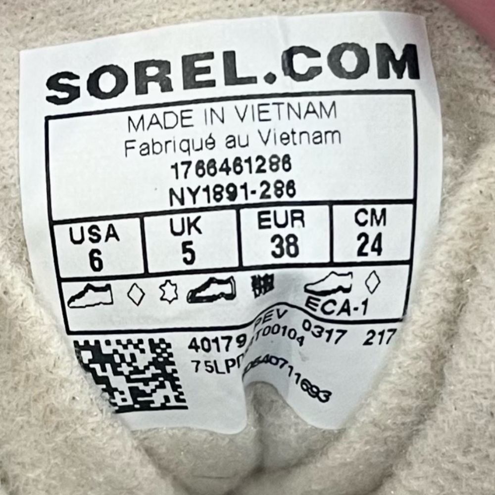 SOREL Mens Cheyanne Lace Snow Boot-Chipmunk/Black MENS Size 6 Womens 8 - Picture 6 of 8